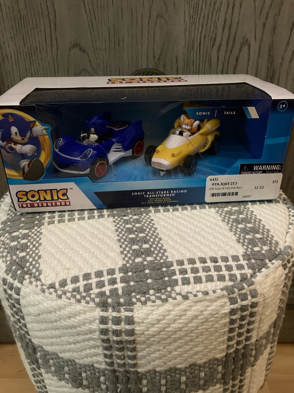 Sonic the Hedgehog Kids Racing Car Set - Blue & Yellow